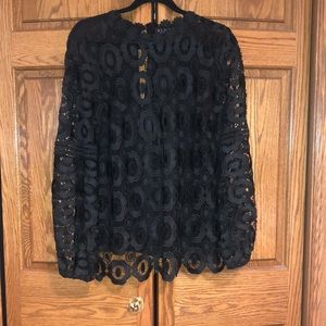 Eloquii - Black Crochet/Lace Top - Size 14